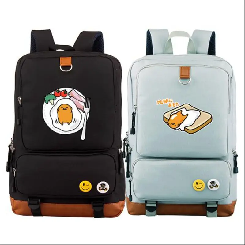 Высокое качество 2018 новый рюкзак с принтом смешной Гудетама Kawaii школьные сумки