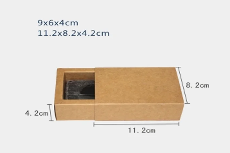 Бумага упаковочная коробка для хранения 50 шт./упак. 9x6x4 см доска 350 г крафт бумаги
