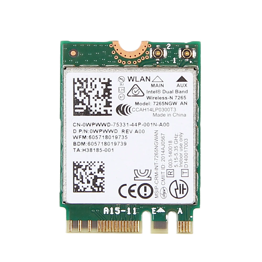 Двухдиапазонный 4 0 Мбит/с Wifi Bluetooth 300 для Intel 7265 7265NGW NGFF 2 ГГц/5 ГГц беспроводной N
