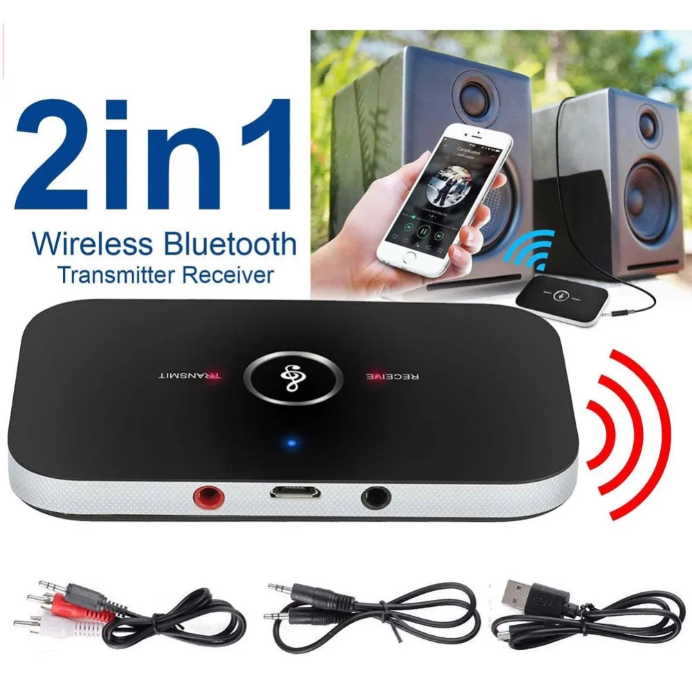 Buyincoin Bluetooth совместимый V4 передатчик приемник беспроводной A2DP аудио 3 5 мм Aux