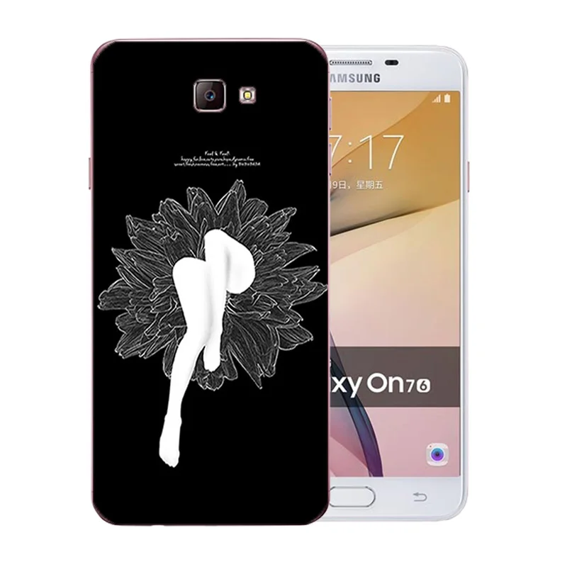 Мягкий ТПУ чехол для телефона Samsung Galaxy J7 Prime с животным узором силиконовый On7 2016 G610F
