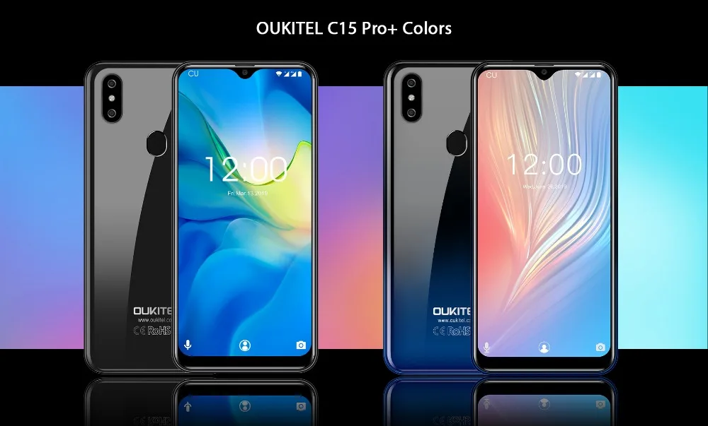 OUKITEL C15 Pro+ 6,088 ''3 ГБ 32 ГБ MT6761 капли воды экран 4G смартфон C15 Pro+ отпечаток пальца лица ID 2,4G/5G WiFi мобильный телефон