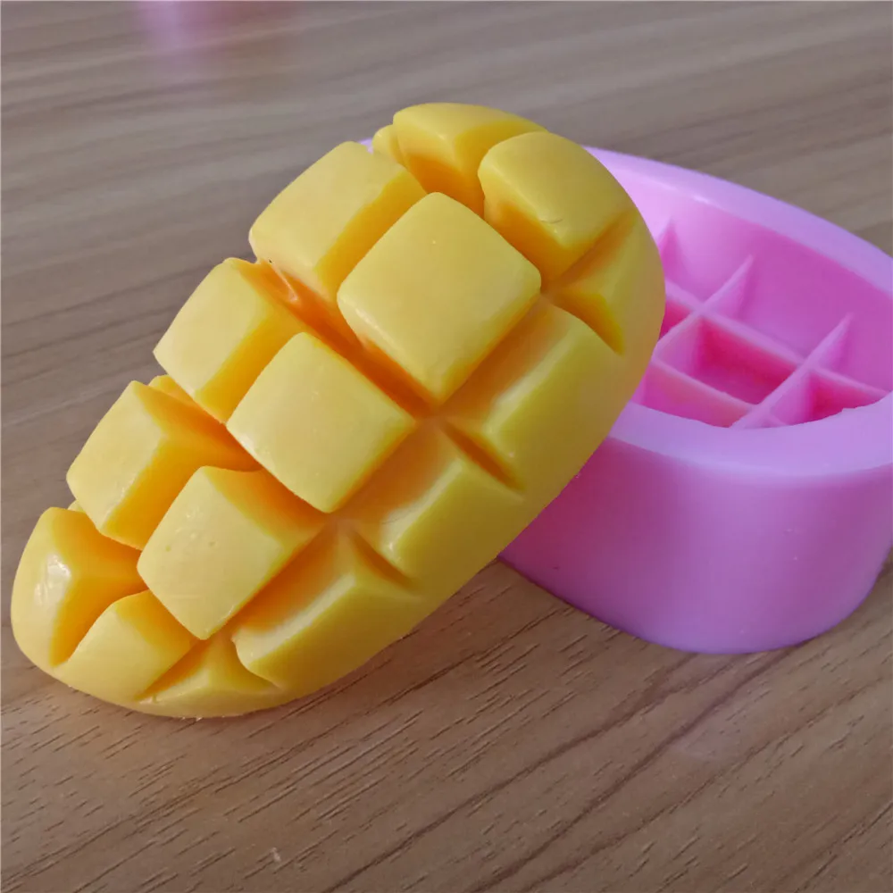3D форма для мыла в виде манго силиконовая изготовления пищевых продуктов|decor