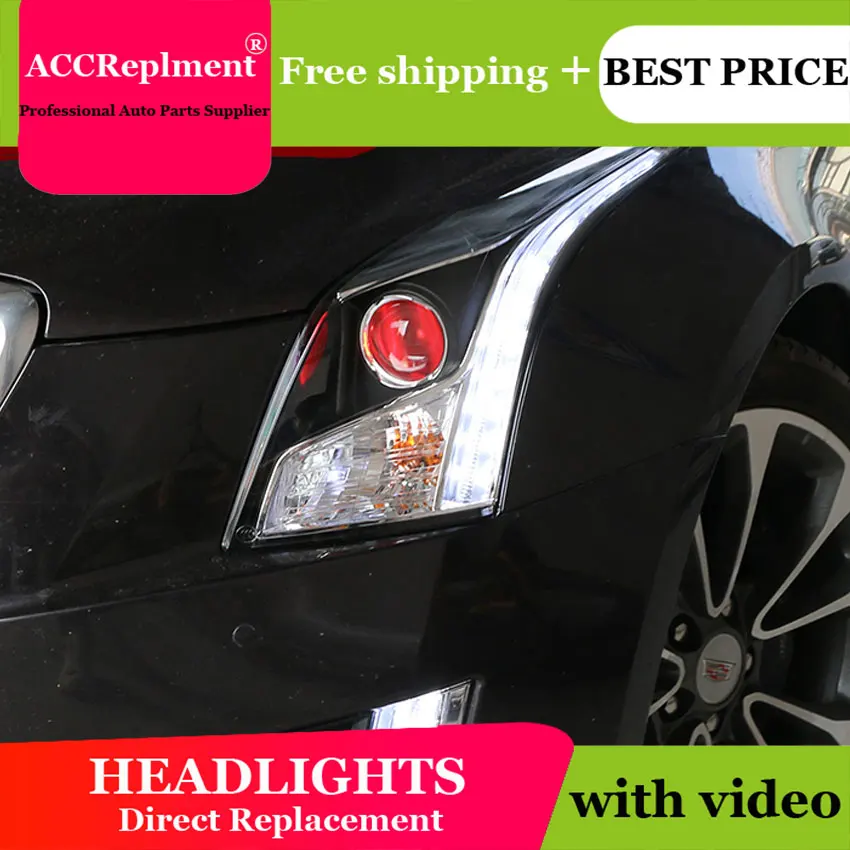 Автостайлинг светодиодный ная фара для Cadillac ATS фары 2013-2018 Новинка H7 hid Q5