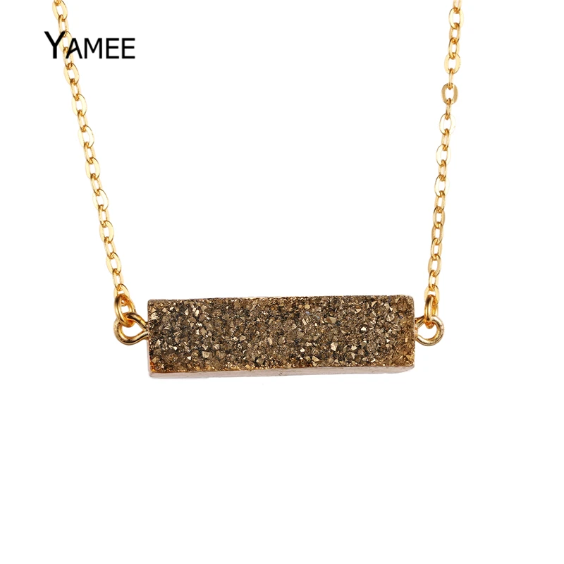 Уникальный Титан кристалл Druzy Агаты Натуральный камень 24 К золото Цвета