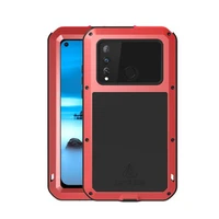6 4 original love mei powerful case for samsung galaxy a8s case heavy duty shockproof tpu hard metal cover toughened glass