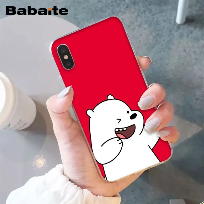 A2 Babaite три милых медведя панда мультфильм DIY Роскошный Высокий протектор на конце чехол для iPhone 5 5Sx 6 7 7plus 8 8Plus X XS MAX XR - Цвет: A2