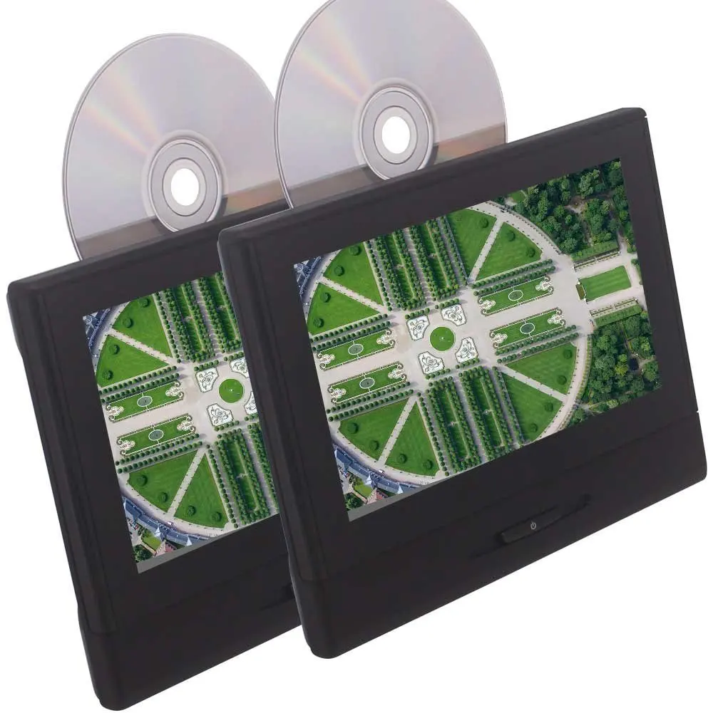 EinCar двойной экран подголовник автомобиля dvd-плеер пульт дистанционного