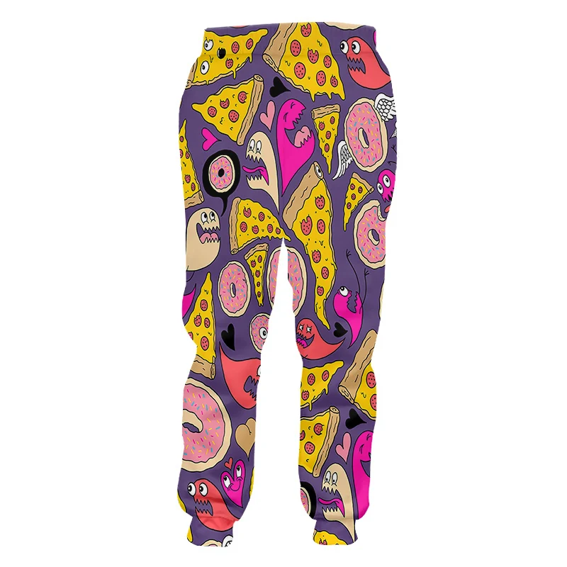 Повседневные штаны OGKB для мальчиков новинка длинная свободная одежда еды 3D брюки