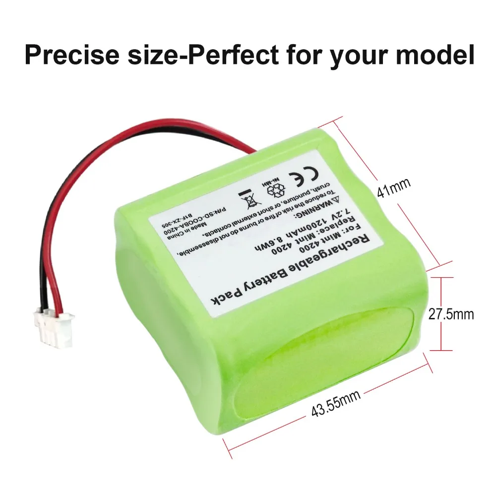 Melasta 7 2 V 1200mAh NiMH сменная батарея для iRobot Roomba Mint 4200 4205 Braava 320 321 очиститель пола 4408927 EVO