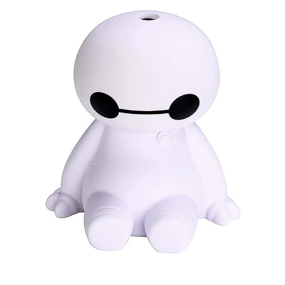 

Humidifier USB Aroma Diffuser Baymax Cool Mist Humidifier with LED Night Lights Adjustable Mist Mode for Car/Home/Office