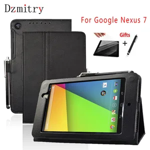 Чехол-подставка из искусственной кожи для ASUS Google Nexus 7 II 2 Gen 2013 FHD, флип-защитные чехлы с автоматическим пробуждениемсном для планшета + пленка + стилус