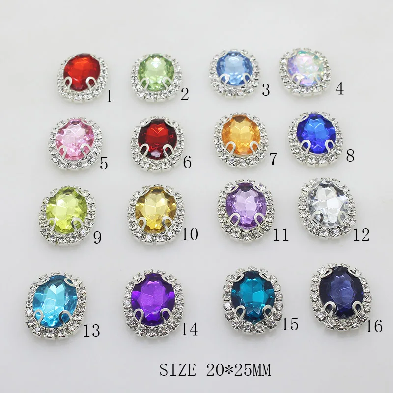 Mix Color ZMASEY Новые 10 шт./лот 20*25 мм металлические пуговицы Ручное шитье украшения на свадьбу на день рождения ленты для праздничных вечеринок приглашения аксессуары Поставка - Цвет: Mix Color