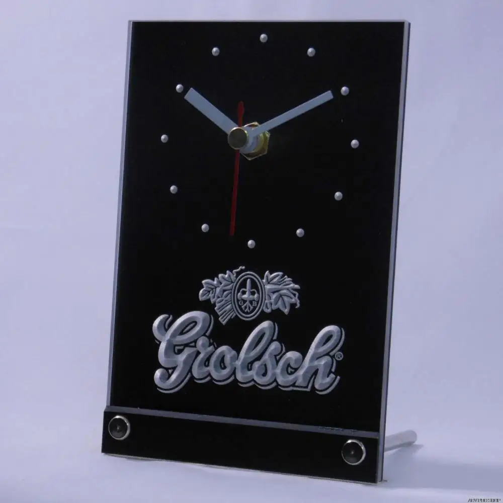 Tnc0002 Grolsch пиво 3D LED настольные часы|3d led clock|3d clockclock 3d |