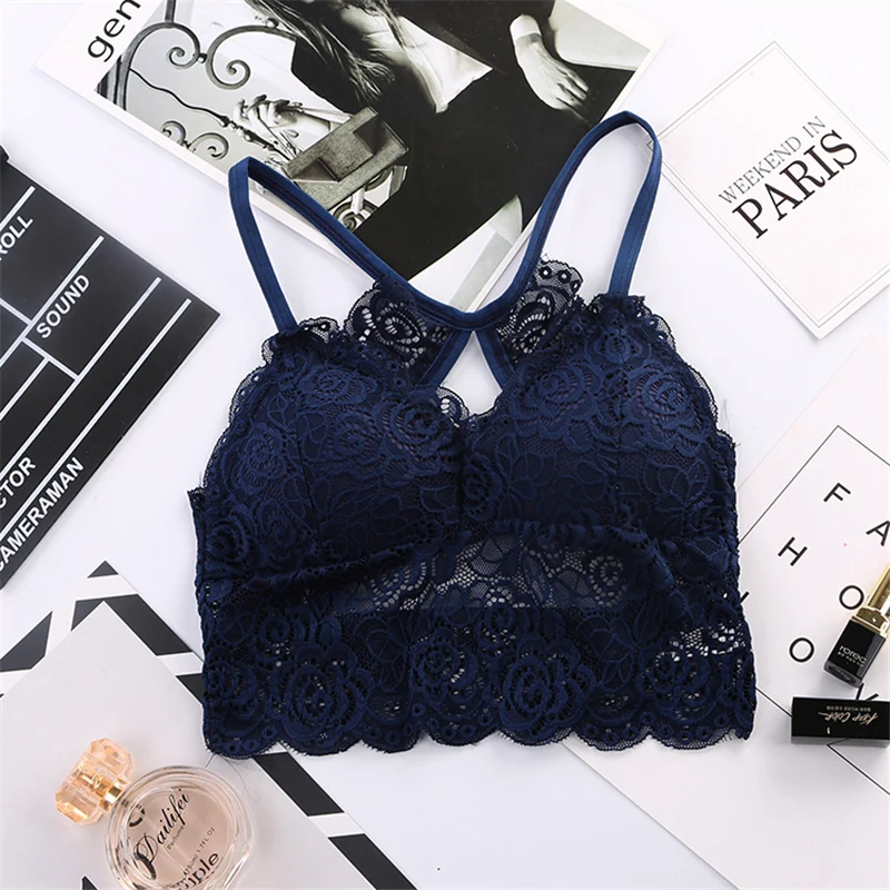 Женский бюстгальтер с мягкими чашечками без косточек женский кружевной на