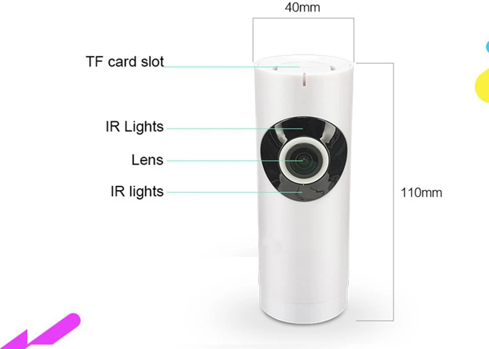 EasyN h3-168 1mp 720 P панорама Fisheye Wi-Fi Камера Ночное видение ИК-2-путь аудио говорить