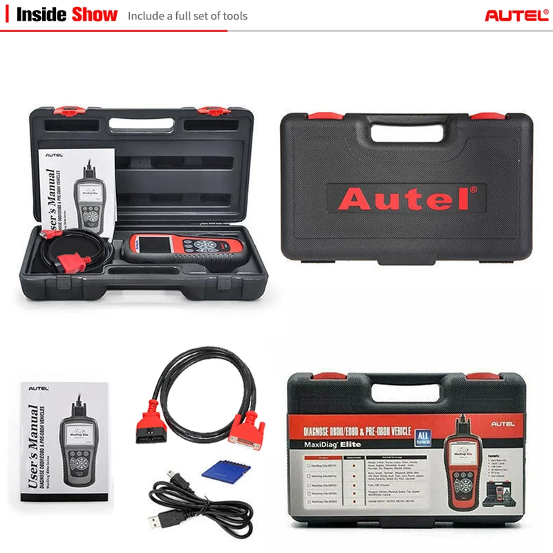 [Дистрибьютор авторизации] autel Maxidiag Elite MD802 вся система+ DS Модель полная система DS+ EPB+ OLS+ поток данных DHL