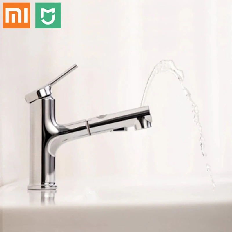 

Смеситель для раковины ванной Xiaomi DABAI, выдвижной распылитель для полоскания, 2 режима работы, кран для холодной и горячей воды