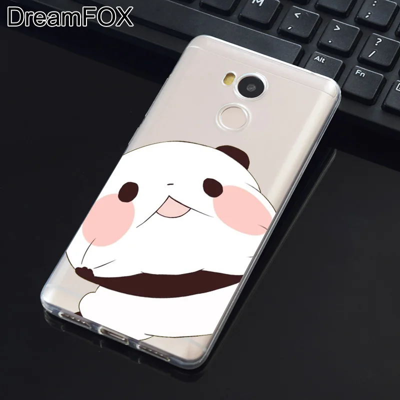 DREAMFOX M084 Cute Cartoon Animal Panda Soft TPU Silicone Case Cover For Xiaomi Redmi Note 3 4 4X 5 5A 6 7 Pro Global |