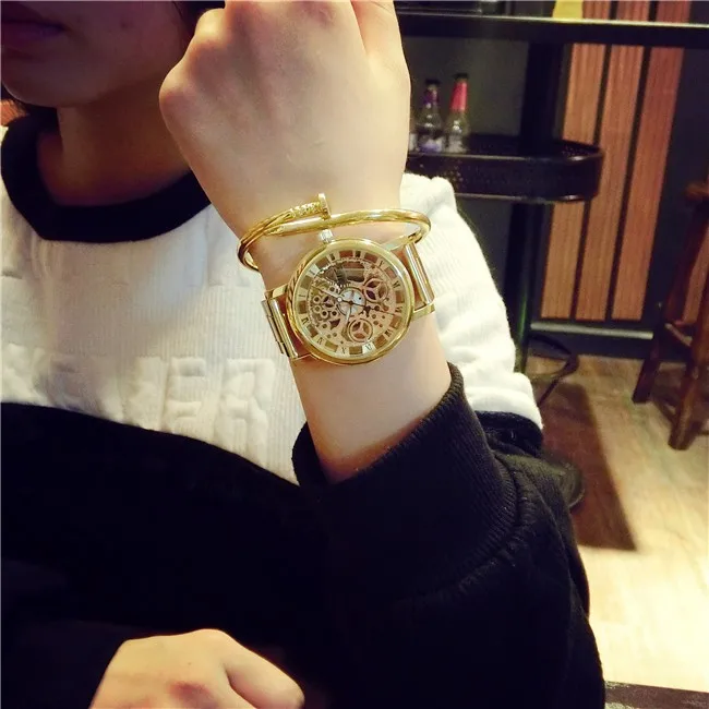 Meibo fashion brand hollow out clock casual women bracelet quartz watch relogio feminino | Наручные часы