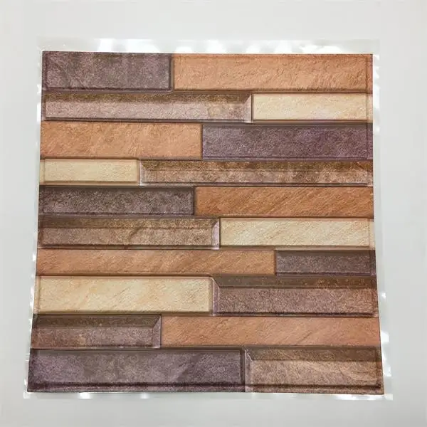 Design 17 30*30 см* 10 шт. 3D марокканский стиль стикер для настенной плитки кухни ванной плитки украшения художественная Фреска линия талии виниловые DIY наклейки на стены - Цвет: Design 17