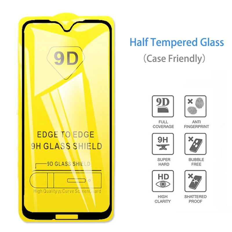 9D закаленное стекло на Moto g6 g7 полное покрытие Защитное для Motorola power plus play + защита