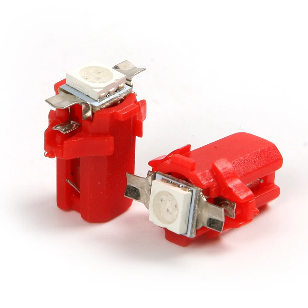 1 пара 12В T5 B8.5D Автомобильный манометр 5050 1SMD LED Speedo приборная панель боковые