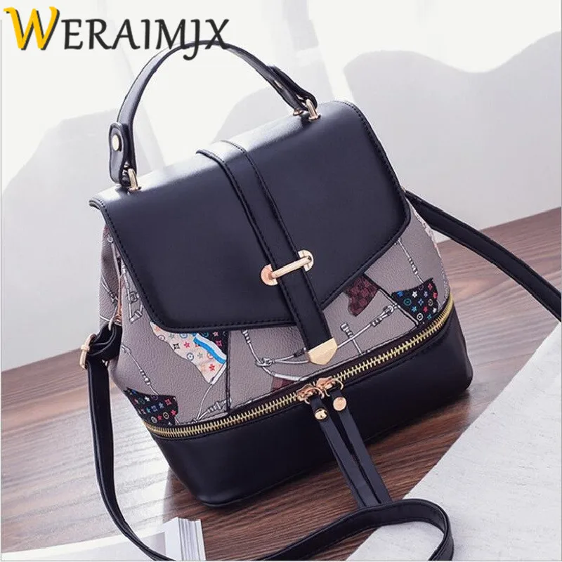 WERAIMJX женский рюкзак из высококачественной кожи Mochila Escolar модные школьные сумки