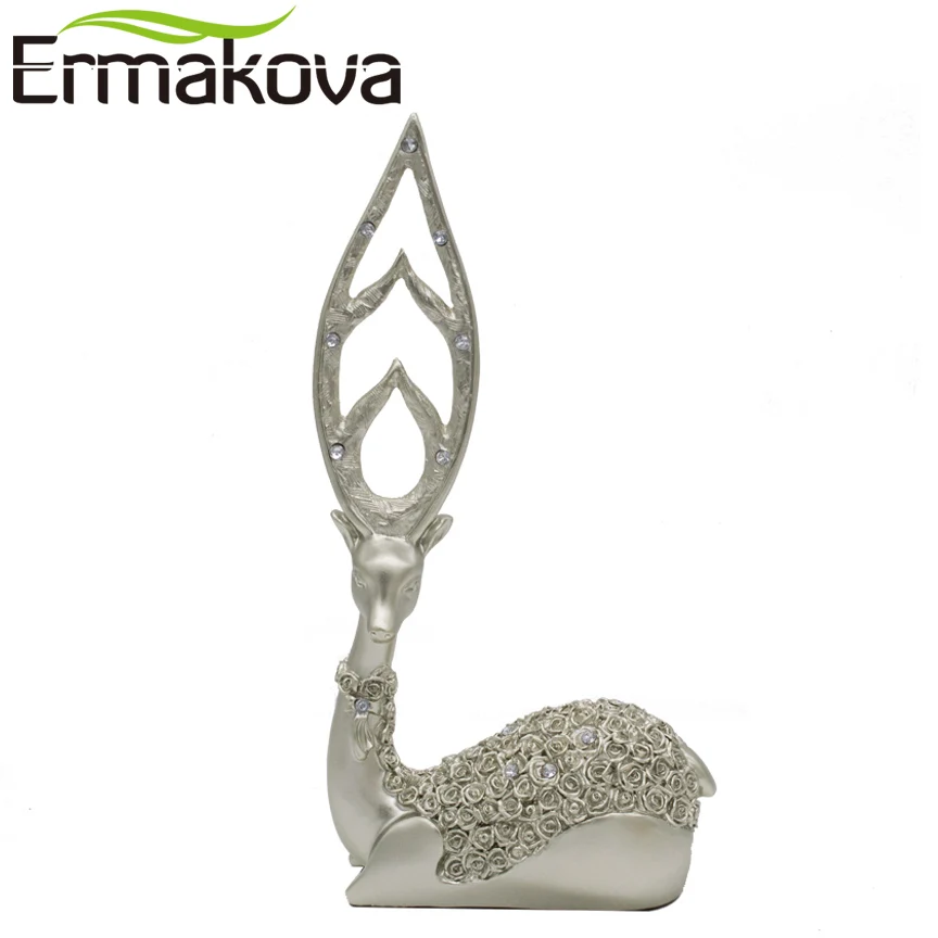 ERMAKOVA 2 шт./пара 32 см (12 6 &quot) Смола статуэтка оленя Статуэтка скульптура статуя