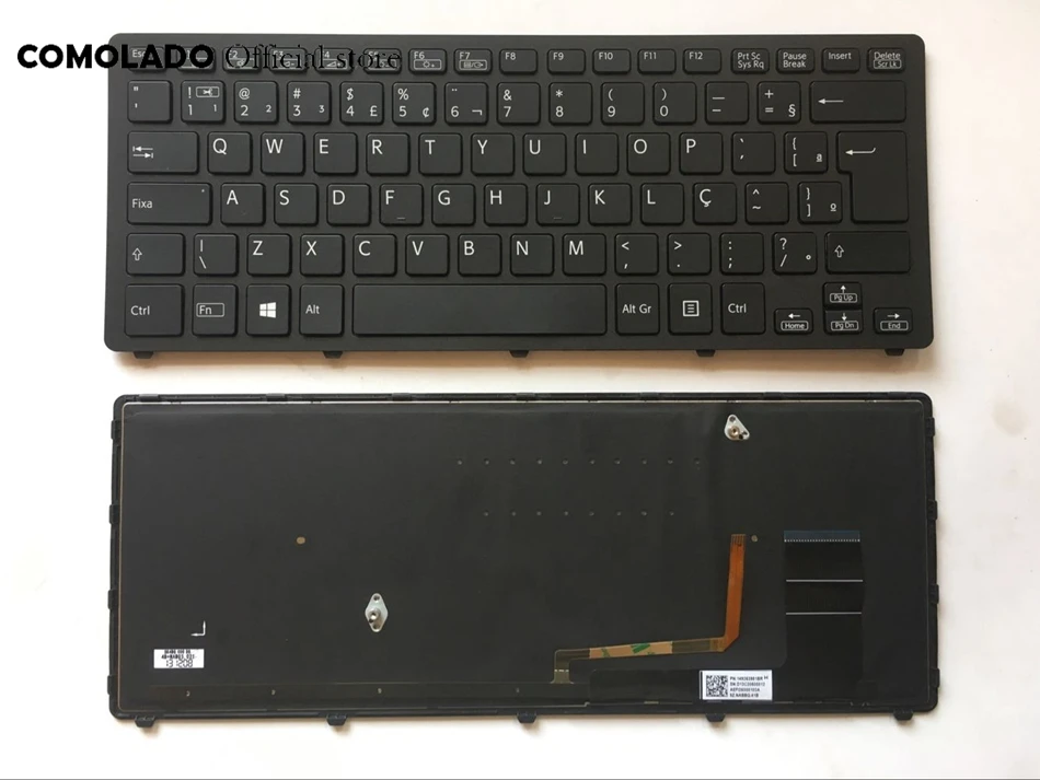 BR бразильская клавиатура для Sony Vaio SVF14N SVF14N1J2R SVF14N1L2R SVF14N1N2E черная рамка с
