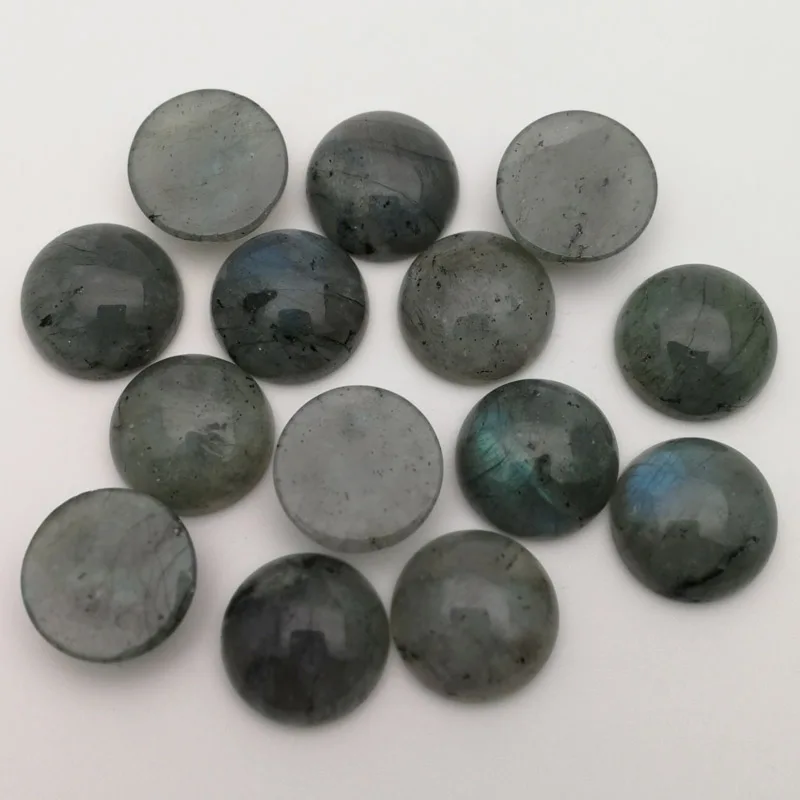 Wholesale fashion natural ShimmerStone beads charms 16x16mm round CAB Cabochon no hole 30pcs for jewelry making Free shipping | Украшения и