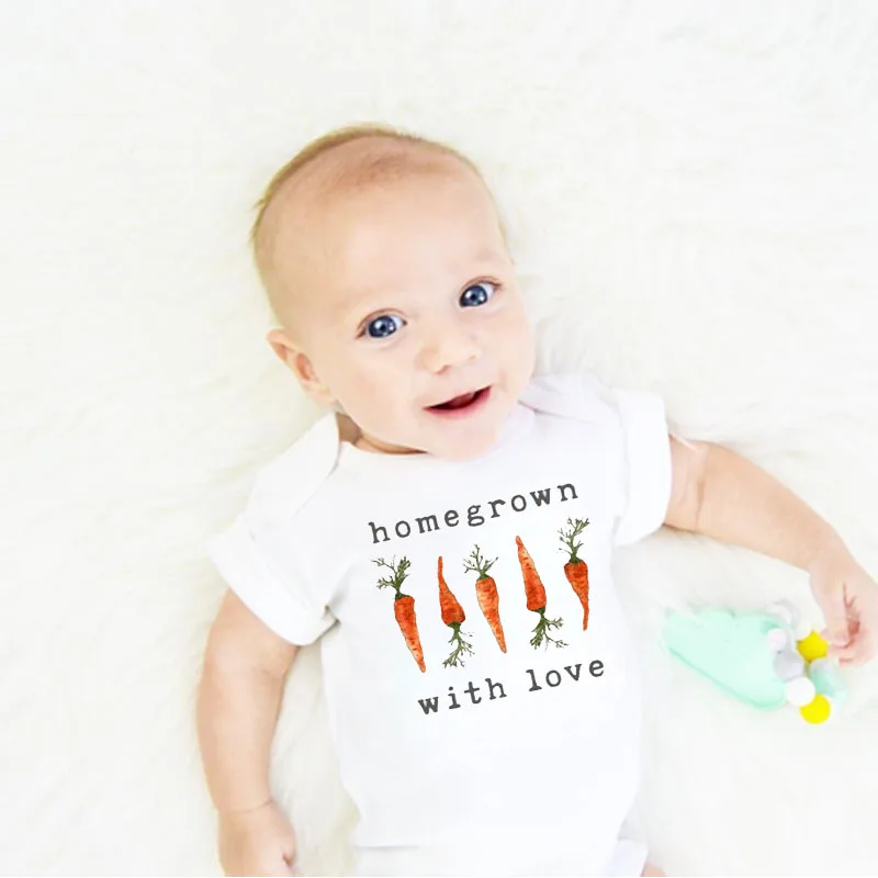 Детский комбинезон с коротким рукавом и буквенным принтом | Детская одежда обувь