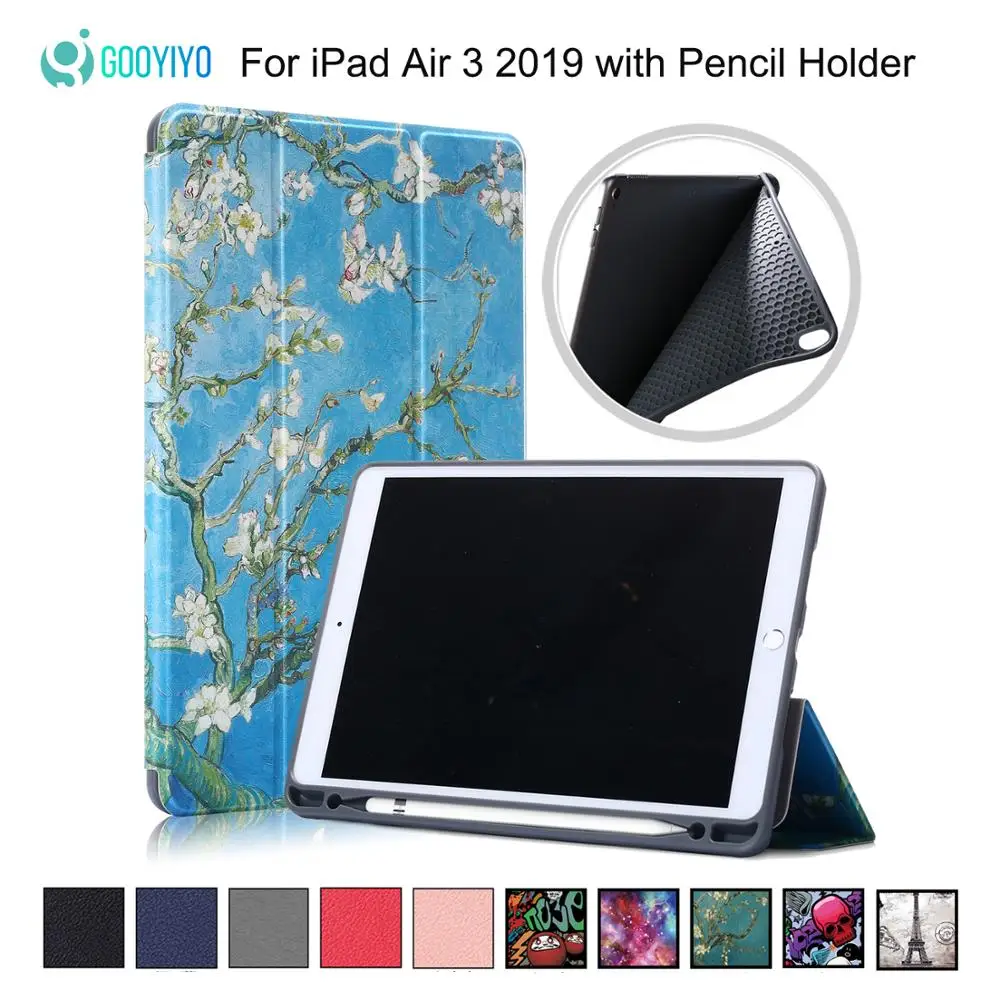 GOOYIYO Новый чехол для iPad Air 3 10 5 2019 из искусственной кожи мягкий ТПУ задняя крышка Pro