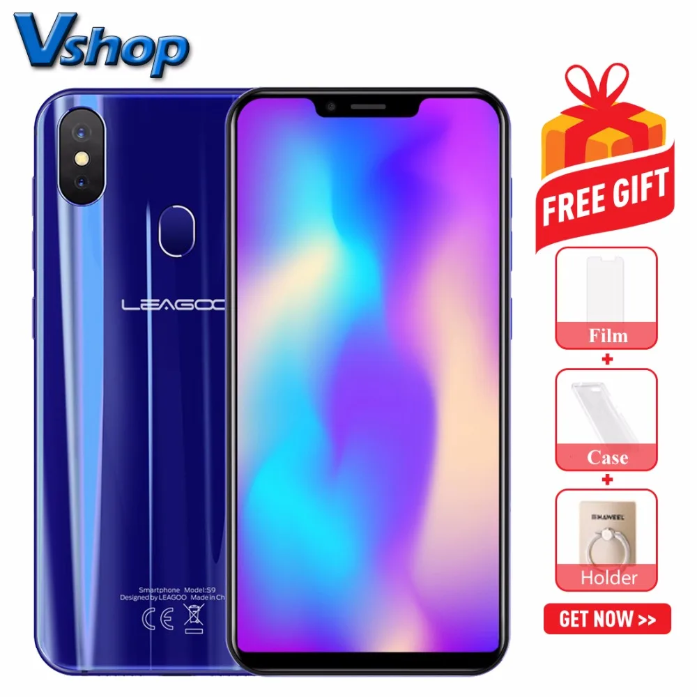 Оригинальный мобильный телефон LEAGOO S9 4G Android 8 1 4 Гб + 32 ГБ MTK6750 восьмиядерный