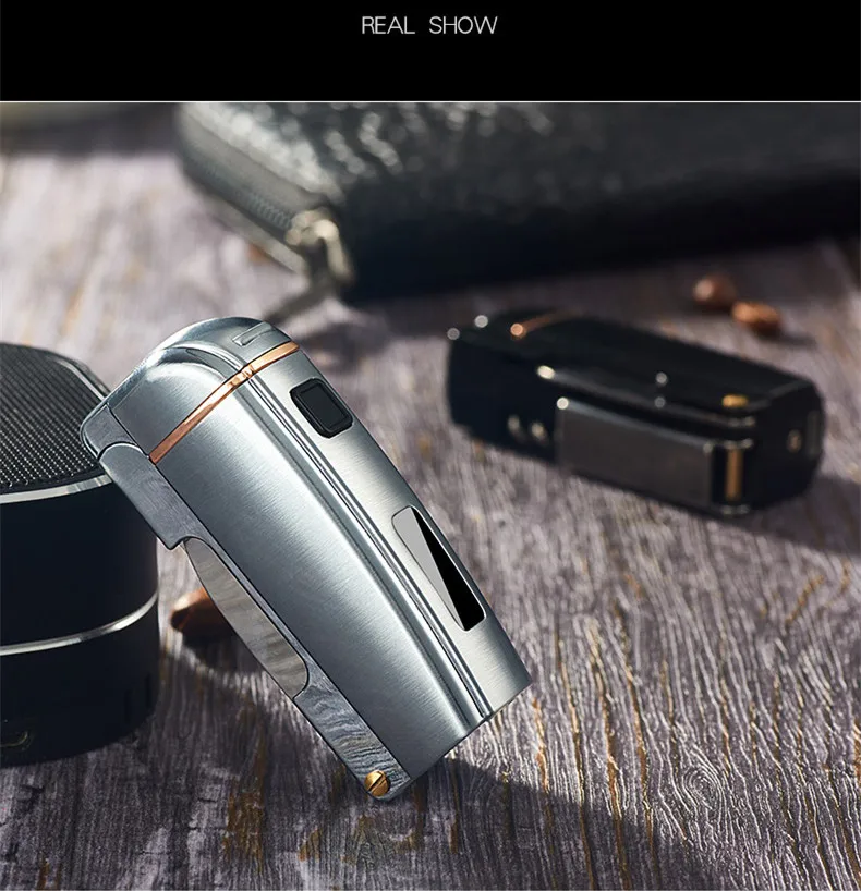 Новинка, электронная USB Зажигалка для ножей с зажиганием, металлическая подарочная зажигалка