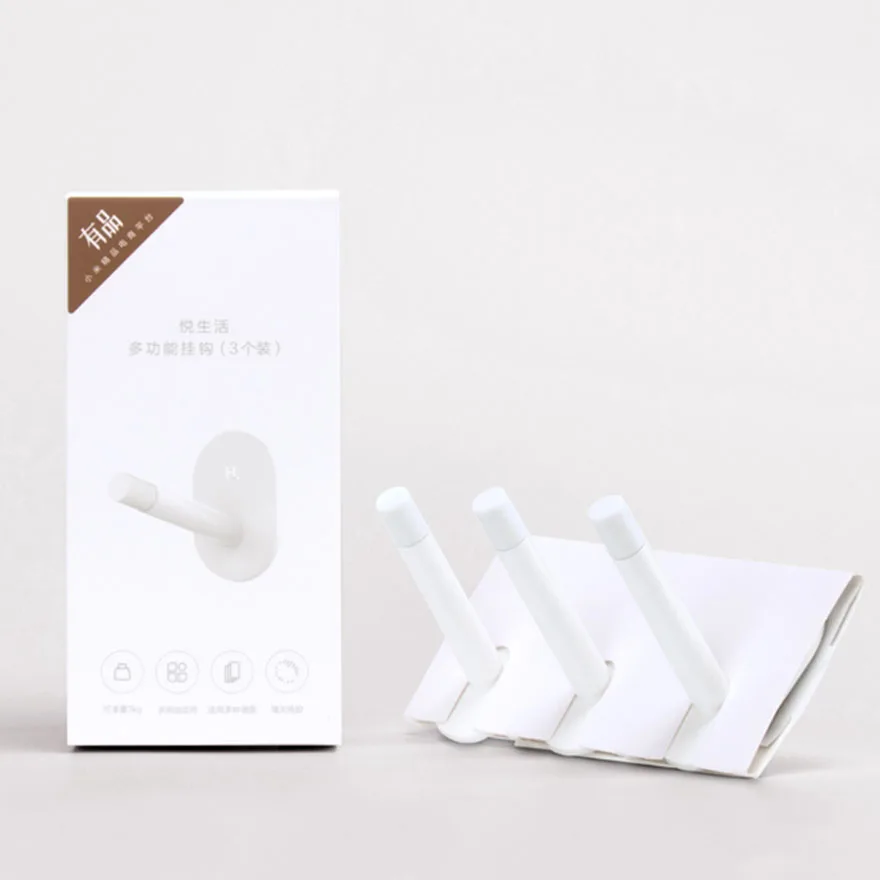 3 шт./лот Xiaomi Mijia Happy Life многофункциональный крючок HL сильный липкий выдерживает 3 кг вес для кухни спальни ванной