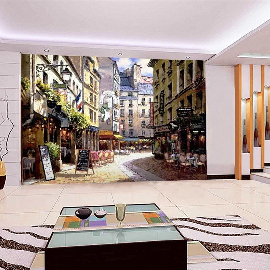 

Custom 3D photo wallpaper modern city wall painting living room bedroom coffee bar decoration urban street wallpaper mural