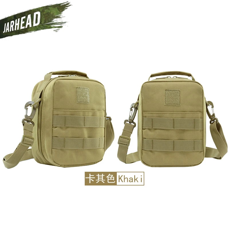 TAN Hunting Tactical Molle Medical First Aid Kit Pouch Tool Kit Pouch Emergency Survival Gear EDC Utility Belt Bag Backpack - Цвет: TAN