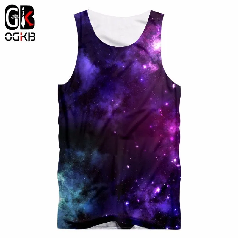 Майка для спортзала OGKB в стиле Харадзюку мужчин и женщин фиолетовая майка с