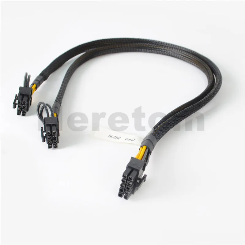 

New 10pin to 8+8pin GPU Video Card Power Adapter Cable 50CM For HP DL380 G9 and GPU Video Card