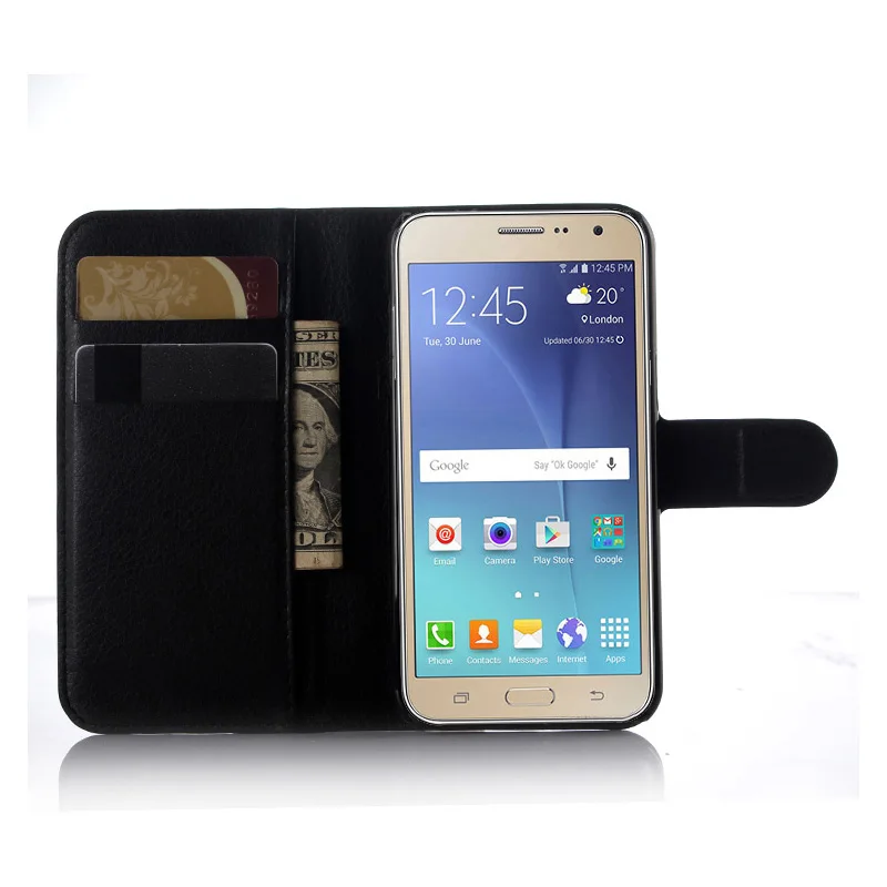 Роскошный флип чехол из искусственной кожи для Samsung Galaxy J3 2016 6 J320 J320F SM Защитный