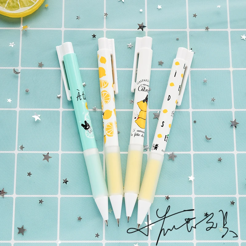 Механические карандаши 0 5 мм Мягкие резиновые ручки захватывающие Мультяшные