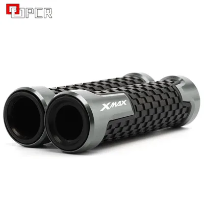 Товар с логотипом x-max Gold для yamaha xmax300 Xmax 125 300 250 400 7/" ручка грузики Руля Мотоцикла ручки - Цвет: Titanium