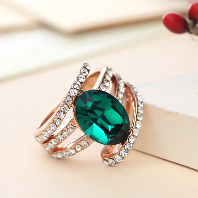 Neoglory австрийские кристаллы и стразы очаровательные многослойные кольца для