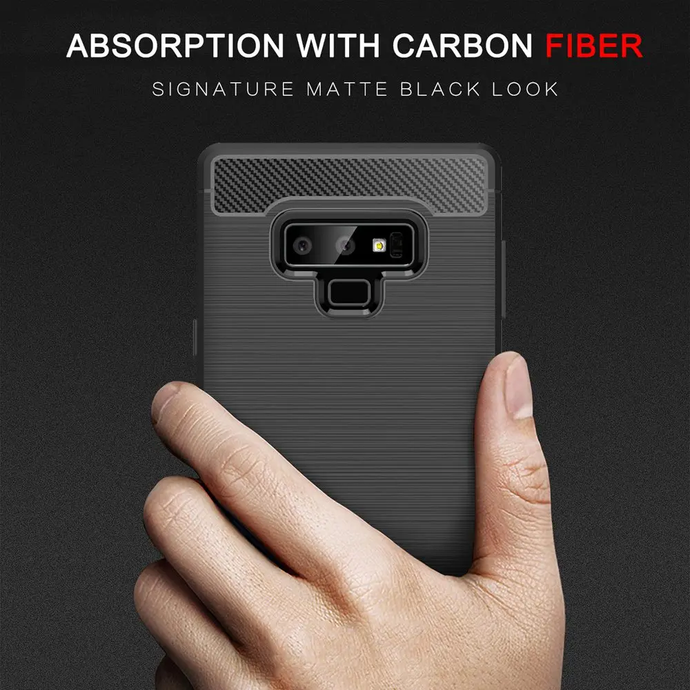 Для samsung Galaxy Note 9 чехол из углеродного волокна Мягкий для S8 S9 Plus 8 S8Plus S9Plus крышка |
