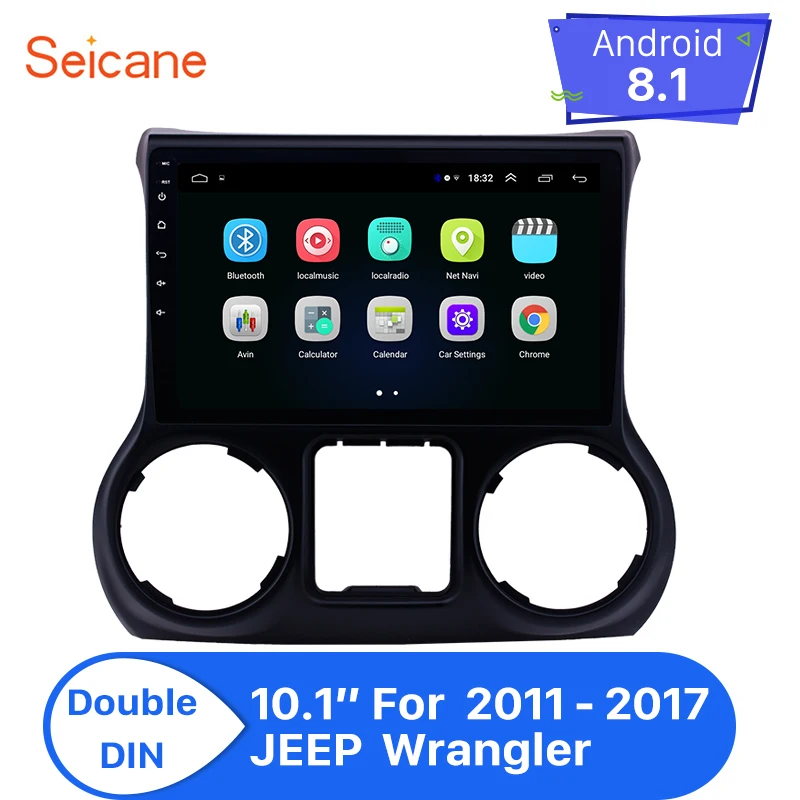 Seicane Android 8 1 10 дюймов автомобильное радио стерео для 2011 2017 JEEP Wrangler левый привод 2Din