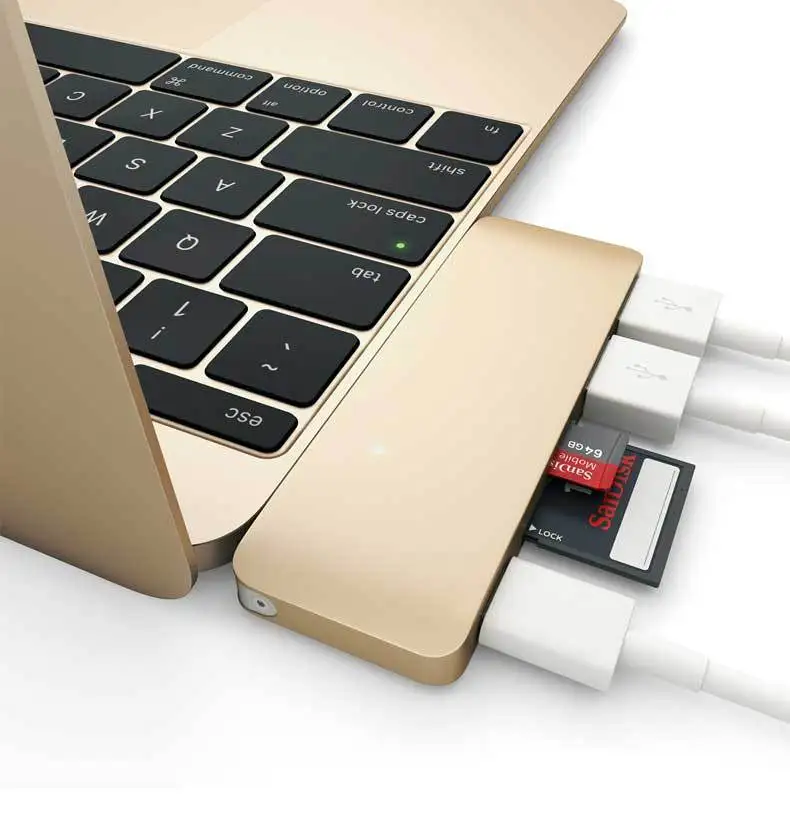 Высокоскоростной 3 0 USB Type C концентратор 5 в 1 комбинированный с зарядным портом