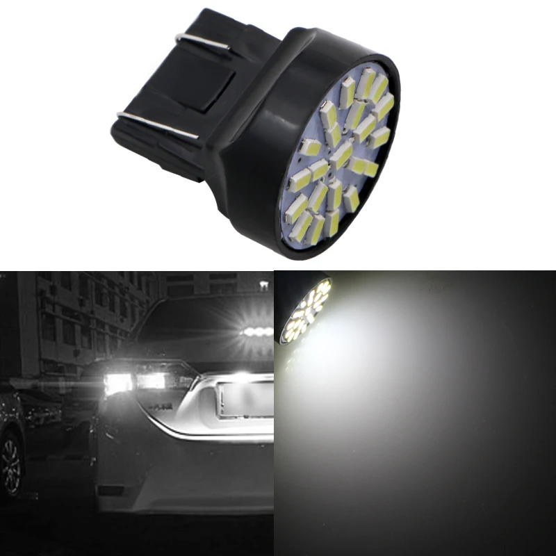1X 12 в T20 W21/5 вт авто стайлинг автомобиля освещение 7443 22 светодиода SMD 3020 1206
