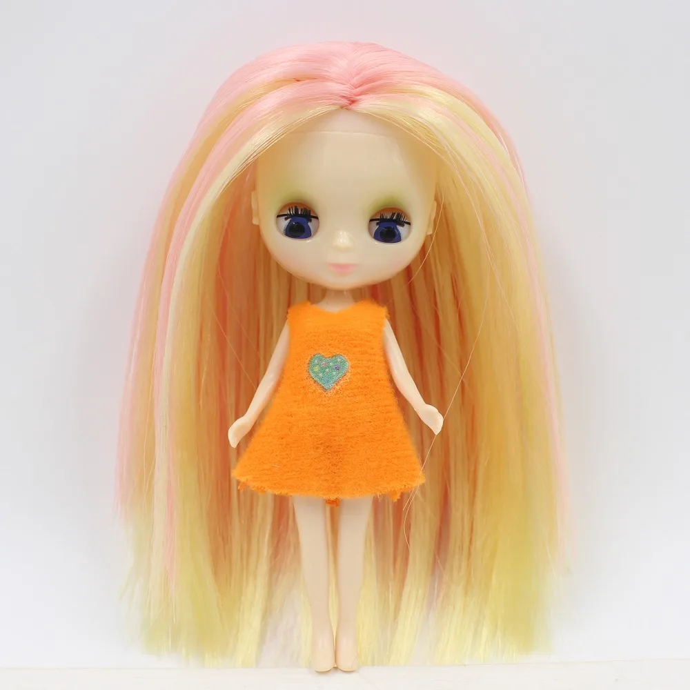DBS blyth мини-кукла игрушка 10 см Обнаженная кукла Красочные длинные волосы | Игрушки