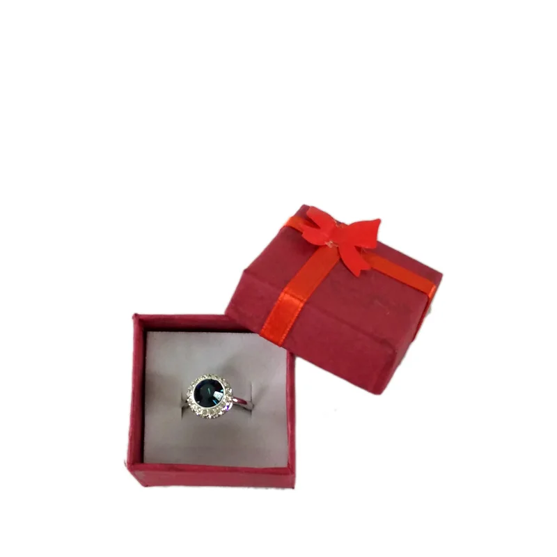RED5X5CM Мода 19 цветов бумажная лента ожерелье серьги кольцо посылка Коробка Цветочный 4*3 см 5*5 см 5*8 см органайзер для хранения ювелирных изделий Подарочная коробка - Цвет: RED5X5CM